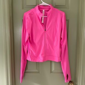 New Lululemon Pink Zip Up Jacket, size 12